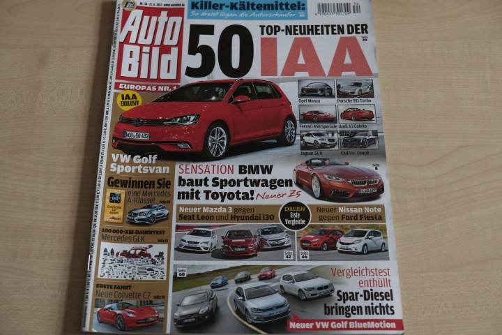 Deckblatt Auto Bild (34/2013)